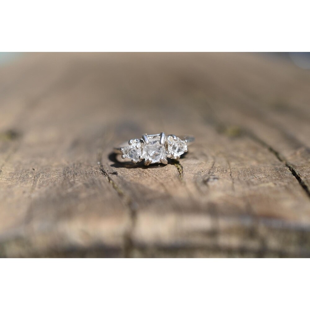 Raw Lake County Diamond Engagement Ring